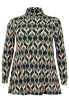 Tunic flare high collar JADE - black - #4