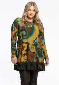 Tunic ruffles MAUDE - green - #1