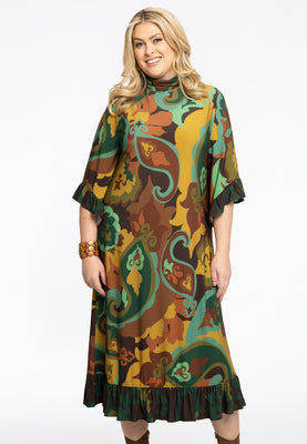 Dress long turtle neck MAUDE - green  - #1