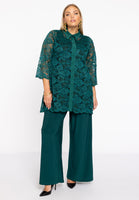 Blouse collar lace - dark green - #2