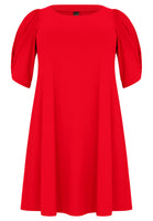 Dress puff sleeve DOLCE - red  - #4