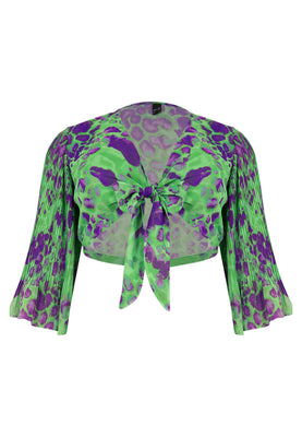 Shrug plisse FIERCE - green  - #4