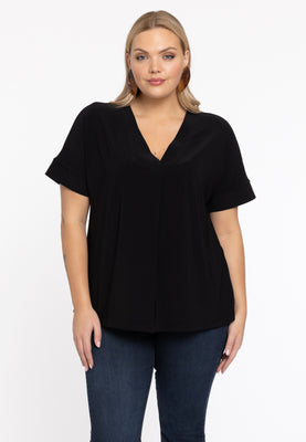 Tunic V-neck DOLCE - black  - #1