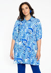 Blouse puff sleeve PORCELAIN - blue