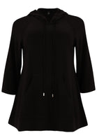 Hoodie A-line DOLCE - black  - #4