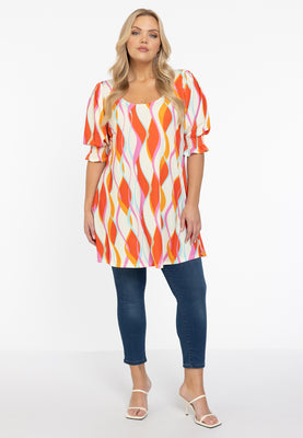 Tunic wide bottom AURELI - orange  - #2