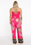 Jumpsuit smocked strapless ZARIA - pink