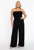 Jumpsuit smocked strapless DOLCE - black 