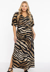 Robe avec pierres panthera - mid brown