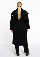 Coat with pearls - black  - #3