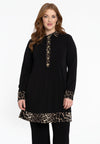 Tunic leo collar - black 