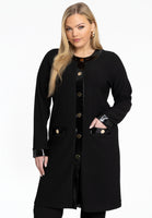 Cardigan buttons RIB - black  - #1