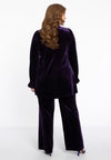 Trousers long VELOURS - purple 