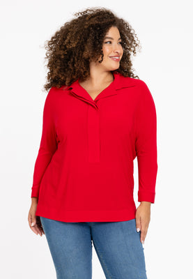 Blouse kimono 7/8 sleeve DOLCE - red  - #1