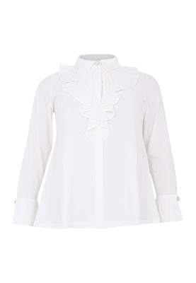 Blouse volant DOLCE - ecru - #4