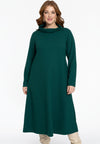 Robe col montant tyra - vert foncé