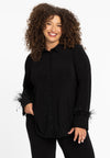 Blouse A-line Feather DOLCE - black
