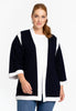 Cardigan contrast VITA - blue