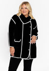 Jacket Interlock contrast - black