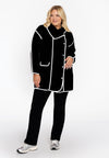 Jacket Interlock contrast - black