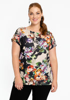 T-Shirt sleeveless BOUQUET - mid brown - #1