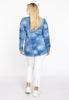 Blouse A-line FRAYED - blue - #3