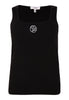 Tank logo rib LOUNGE - black 