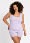 Tank rib LOUNGE - light purple