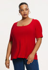 Top flared DOLCE - red