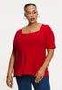 Top flared DOLCE - red 