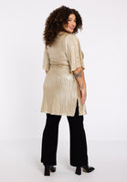 Tunic wide bottom plisse HANNELORE - gold - #3