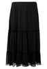 Skirt long mousse HANNELORE - black  - #3