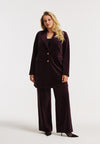 Blazer velvet - donkerrood