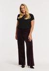 Pantalon velvet - donkerrood