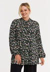 Tunic flare GAROFANI - black 