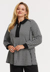 Tunique évasée check - Noir