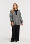 Tunic flare CHECK - black 