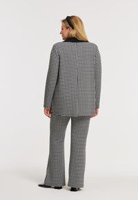 Trousers bootcut CHECK - black - #3