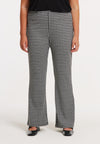 Trousers bootcut CHECK - black 