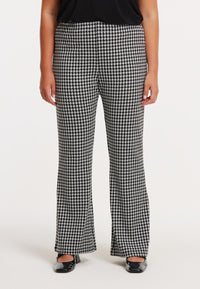 Trousers bootcut CHECK - black - #1