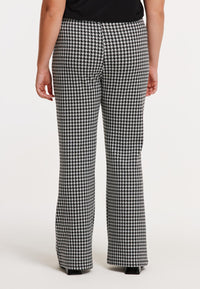 Trousers bootcut CHECK - black - #4