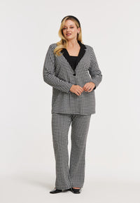 Trousers bootcut CHECK - black - #2