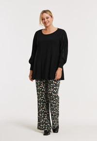 Trousers bootleg GAROFANI - black - #5