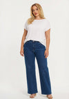 Jeans wide leg 5-pocket - indigo