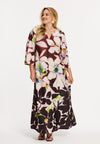 Robe maxi elodea - rouge foncé