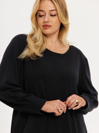 Shirt dress LOUNGE - black - #1