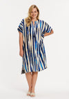 Kaftan straight RIPPLES - blue - #1