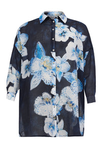Blouse square ORCHID - blue - #5
