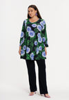 Tunic wide bottom FULL BLOSSOM - blue - #5