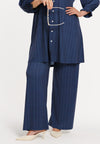 Trousers PINSTRIPE - blue